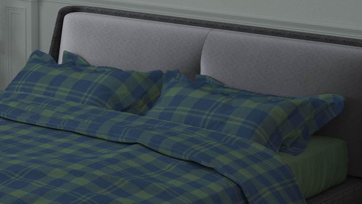 Romanette Bûcheron housse de couette en flanelle
