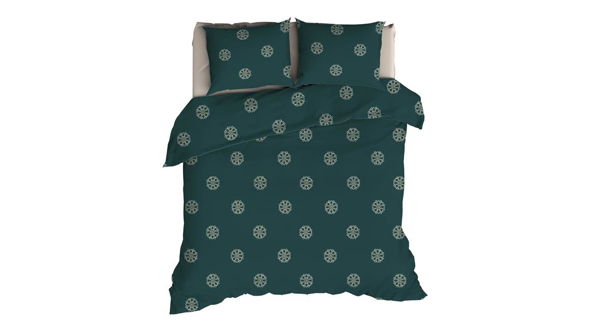 Romanette Flocons housse de couette en flanelle