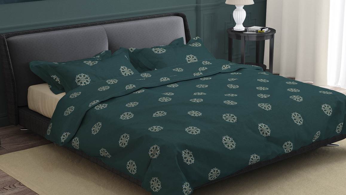 Romanette Flocons housse de couette en flanelle
