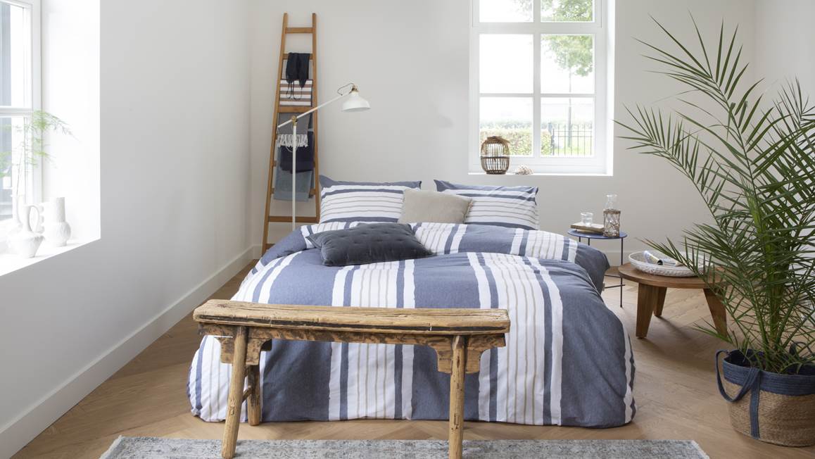 Walra Recyclé Rayures Peintes housse de couette