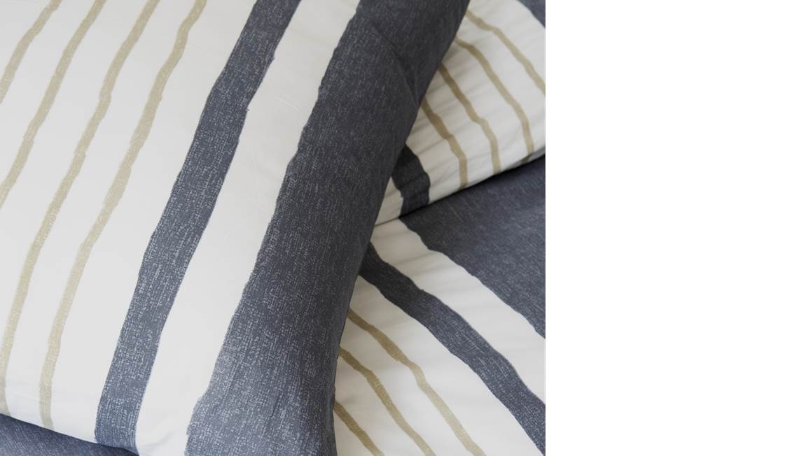 Walra Recyclé Rayures Peintes housse de couette