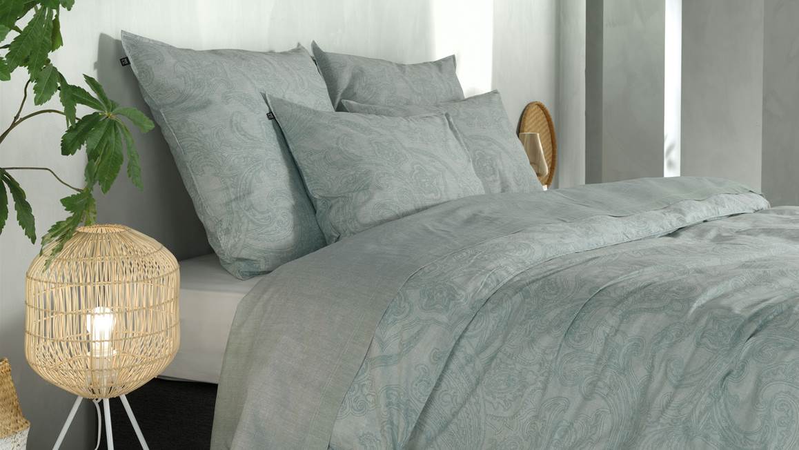 Zohome Paisley di Lino housse de couette