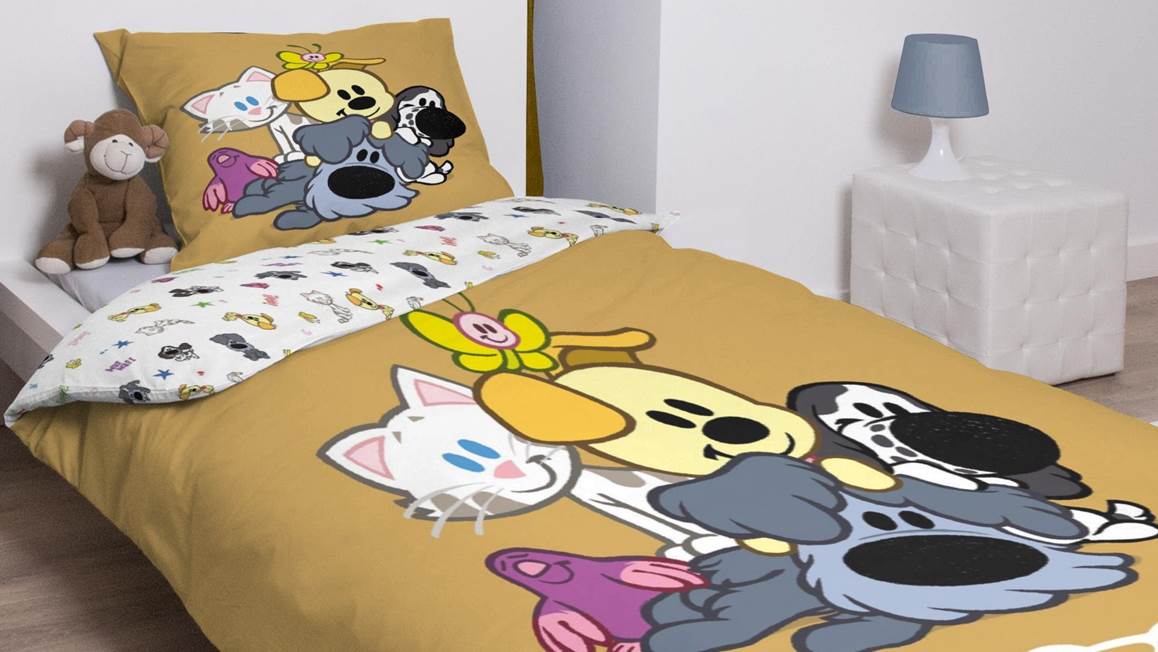 Woezel & Pip Amis Poilus housse de couette 