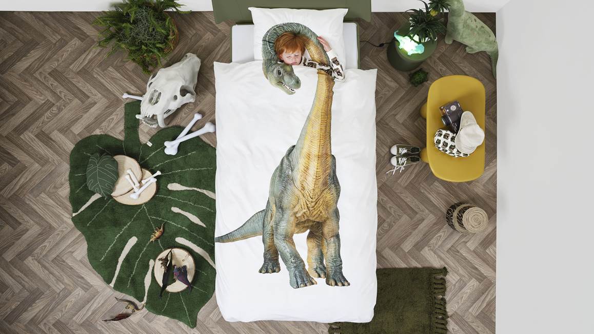 SNURK Dino Bronto housse de couette