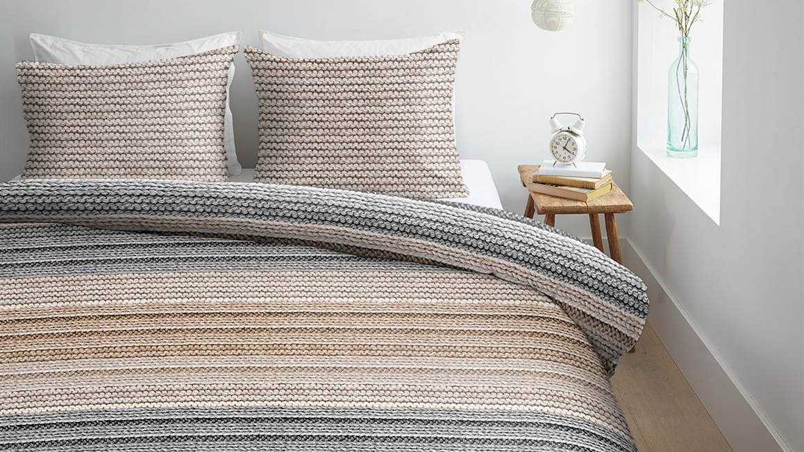 Ambiante Maille Cosy housse de couette en flanelle