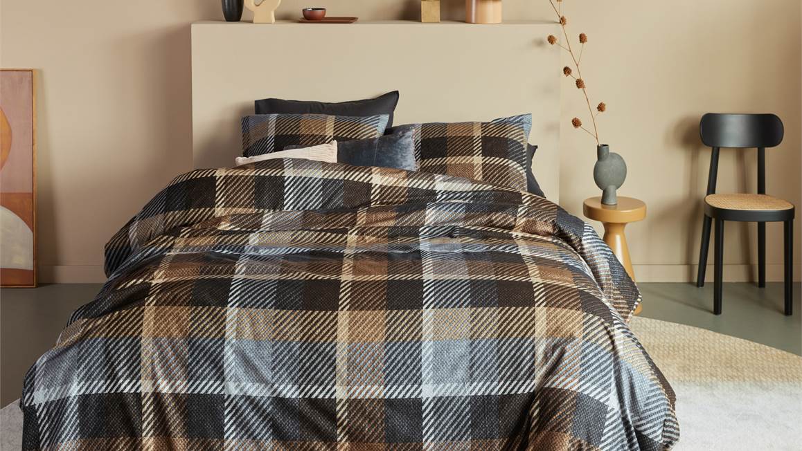 Beddinghouse Brett housse de couette en flanelle