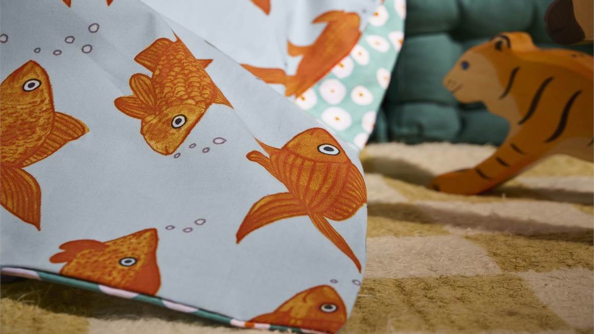 Essenza Poissons Rouges housse de couette