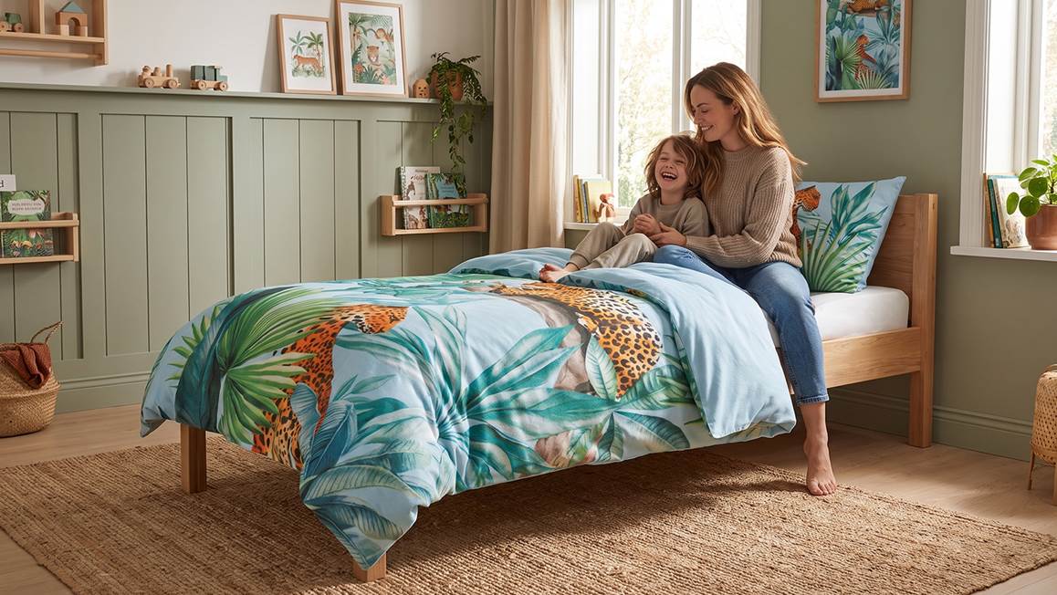 Snoozing Ilyas housse de couette en flanelle