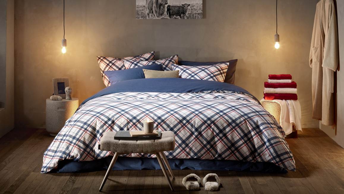 De Witte Lietaer Tartan housse de couette en flanelle