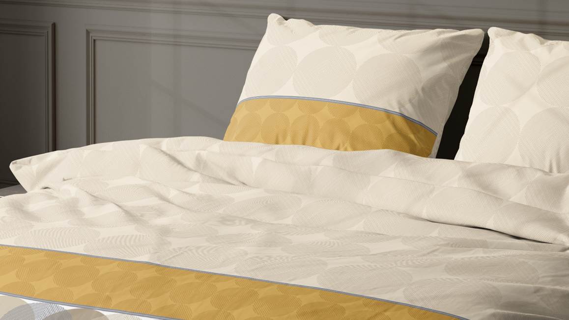 Satin d’Or Cercles housse de couette
