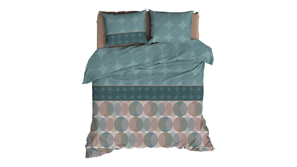 Satin d’Or Cercles housse de couette