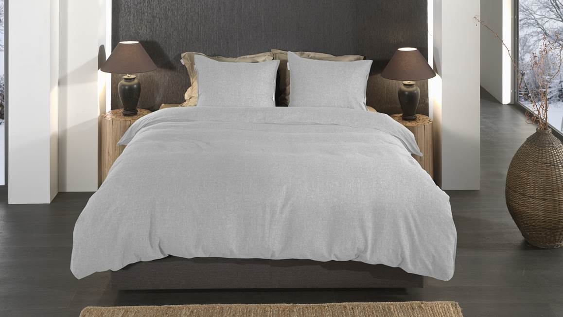 Heckettlane Franela housse de couette en flanelle