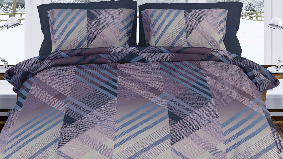Romanette Valmont housse de couette en flanelle