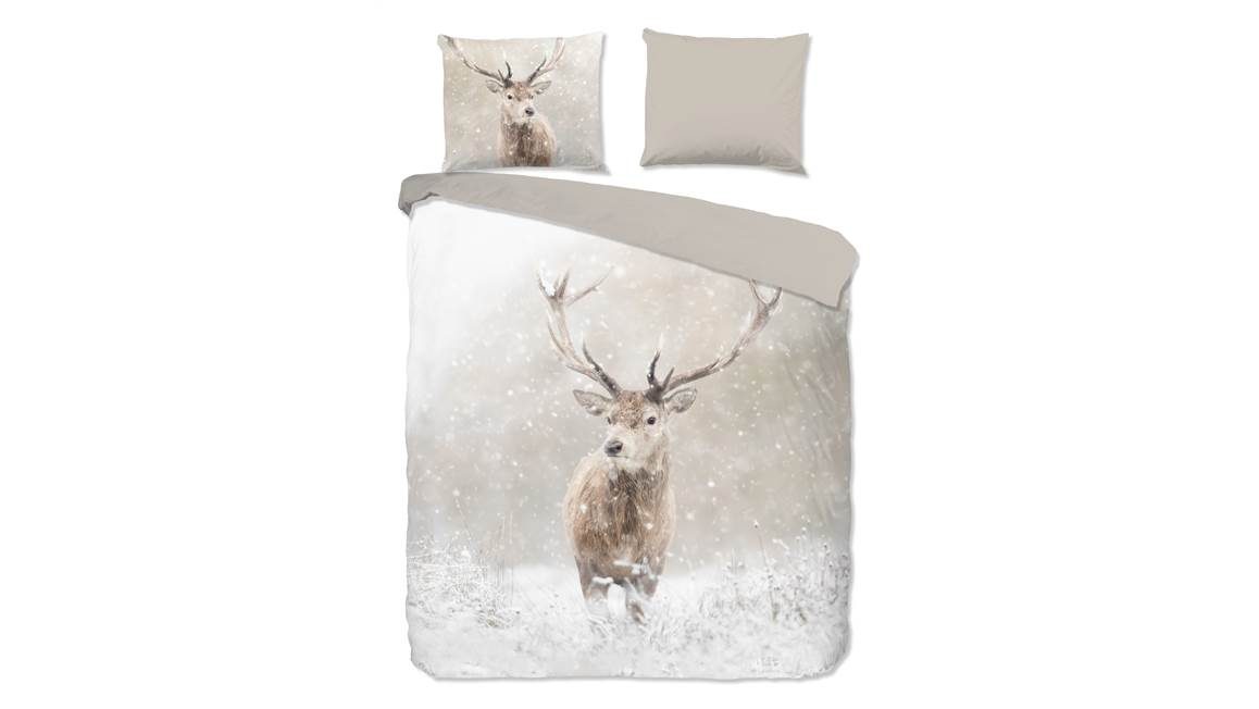 Good Morning Snowydeer housse de couette en flanelle