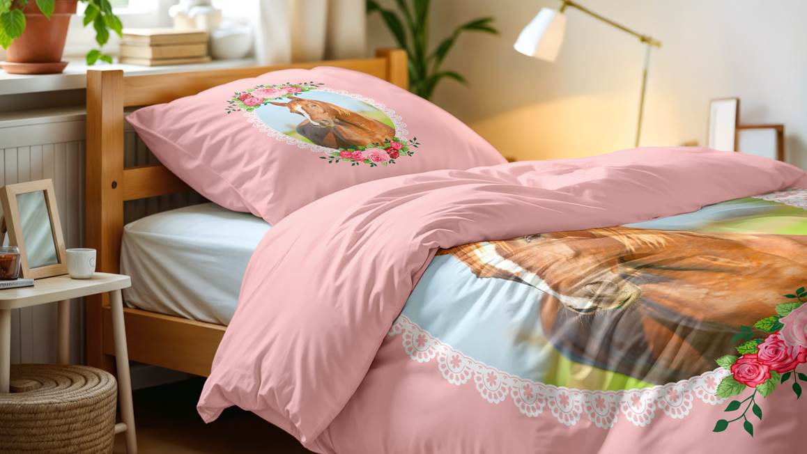 Little Monster Cute Horse housse de couette