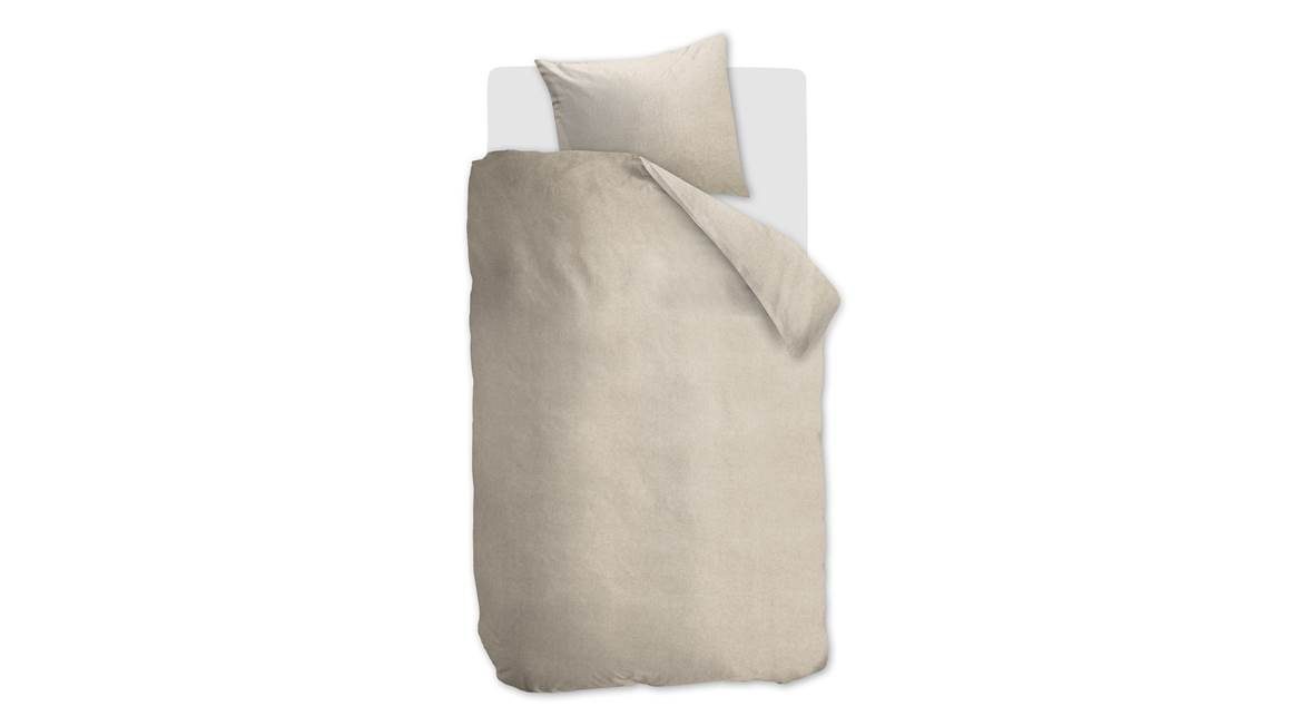 Snoozing Flanel Uni housse de couette en flanelle