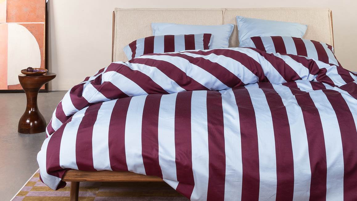 Essenza Minte Stripe housse de couette