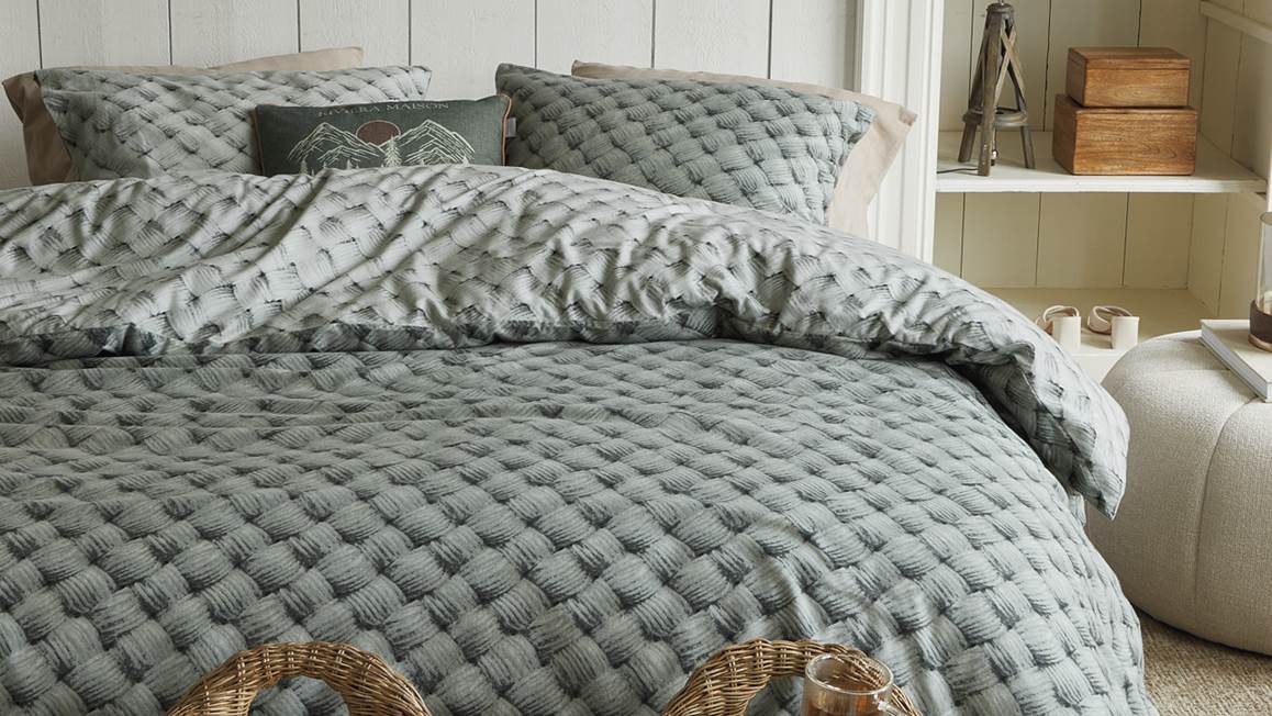 Rivièra Maison Woven Wool housse de couette en flanelle