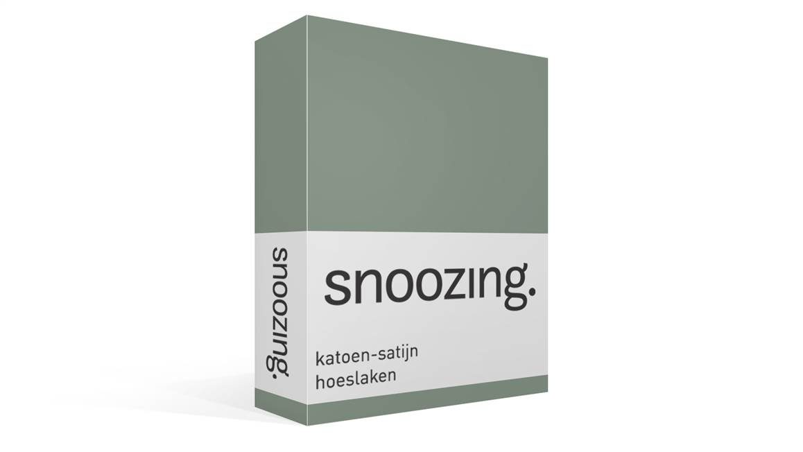 Snoozing drap-housse satin