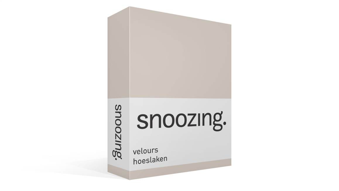Snoozing drap-housse velours