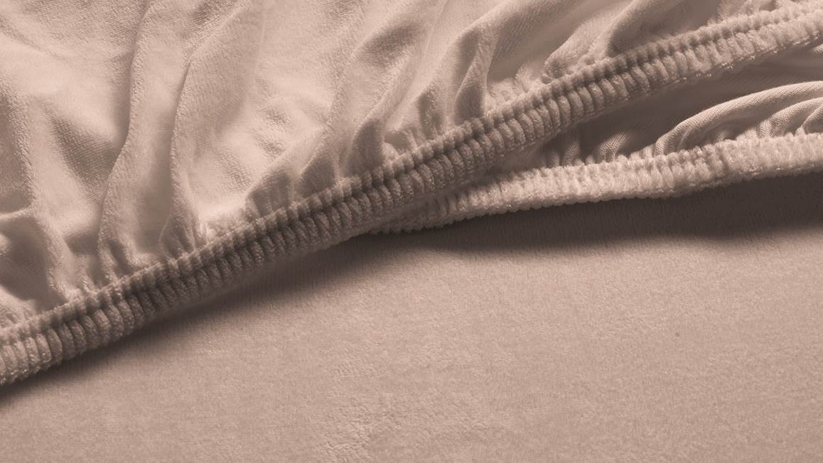 Snoozing drap-housse velours