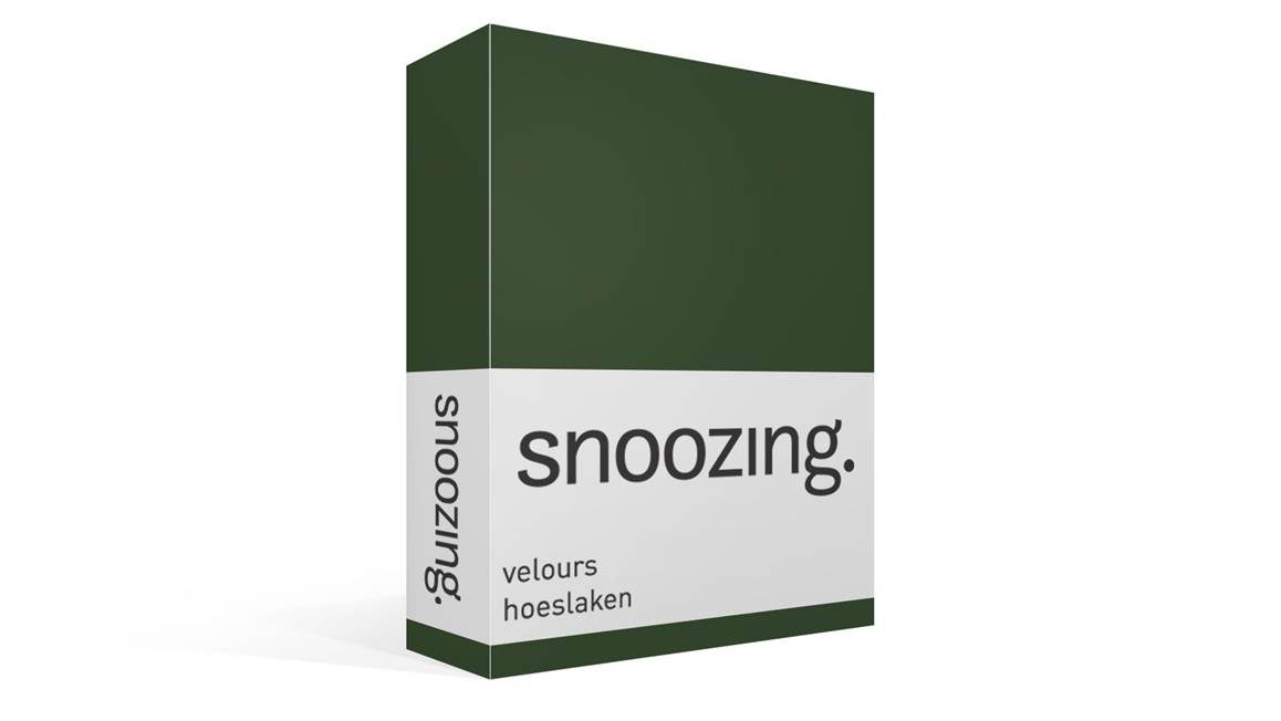 Snoozing drap-housse velours