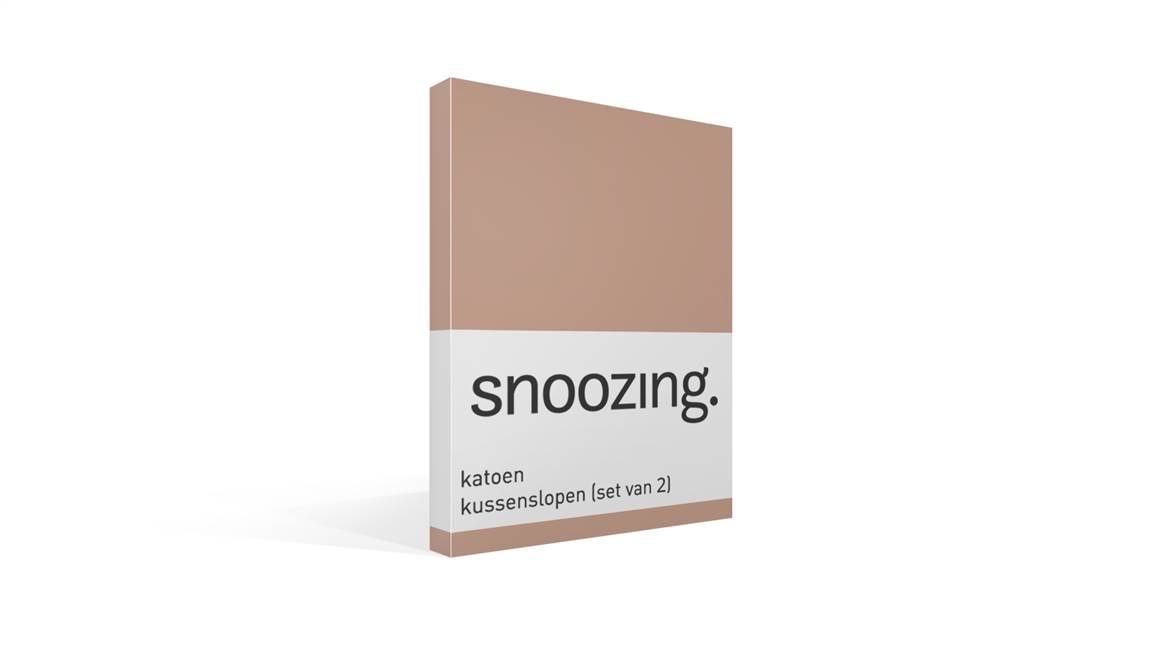 Snoozing taies d'oreiller coton 57 fils (lot de 2)