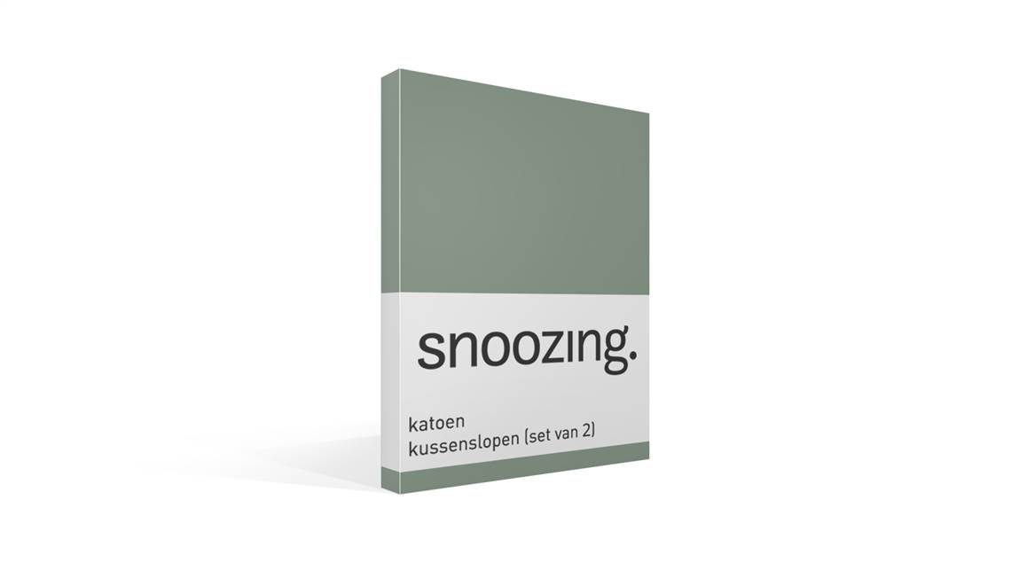 Snoozing taies d'oreiller coton 57 fils (lot de 2)