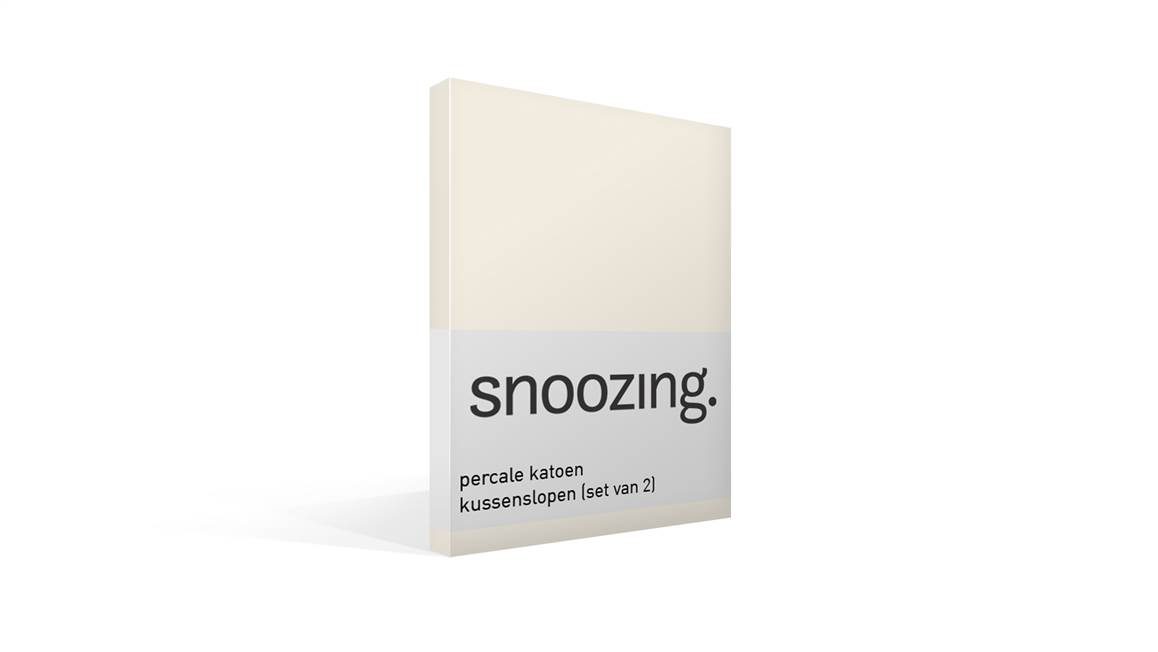 Snoozing taies d’oreiller percale (lot de 2)
