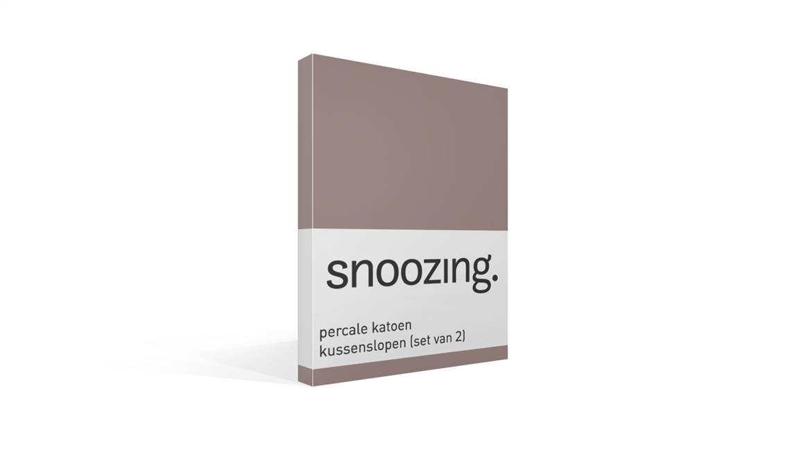 Snoozing taies d’oreiller percale (lot de 2)