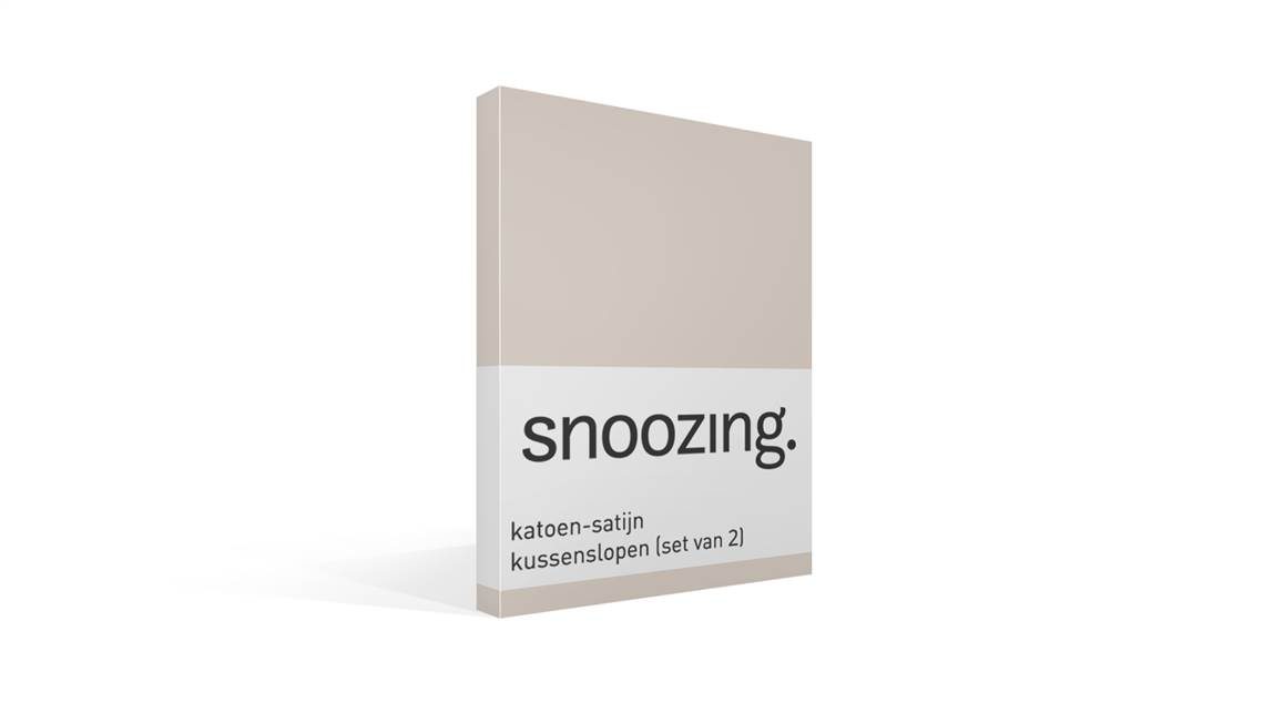 Snoozing taies d'oreiller satin (lot de 2)