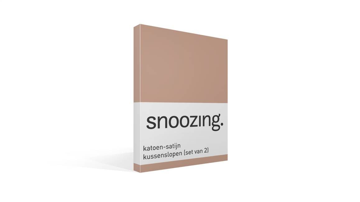 Snoozing taies d'oreiller satin (lot de 2)