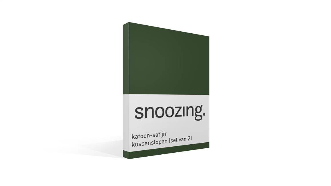 Snoozing taies d'oreiller satin (lot de 2)