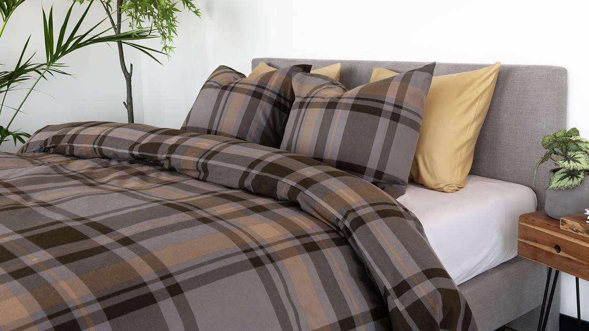 Kayori Anya housse de couette en flanelle