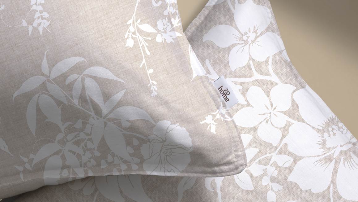 Zohome Ibisco di Lino housse de couette