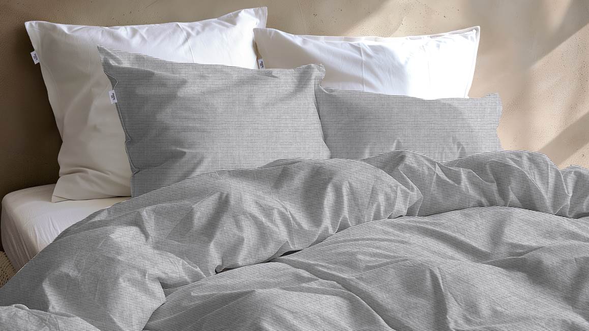 Zohome Striscia di Lino housse de couette