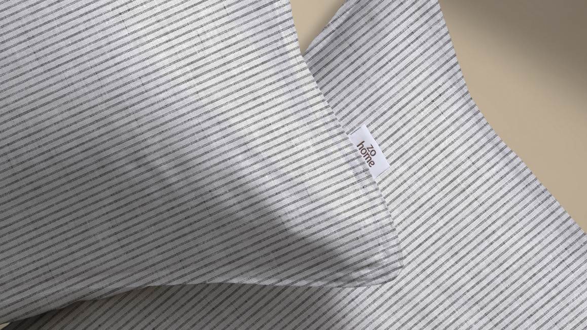 Zohome Striscia di Lino housse de couette