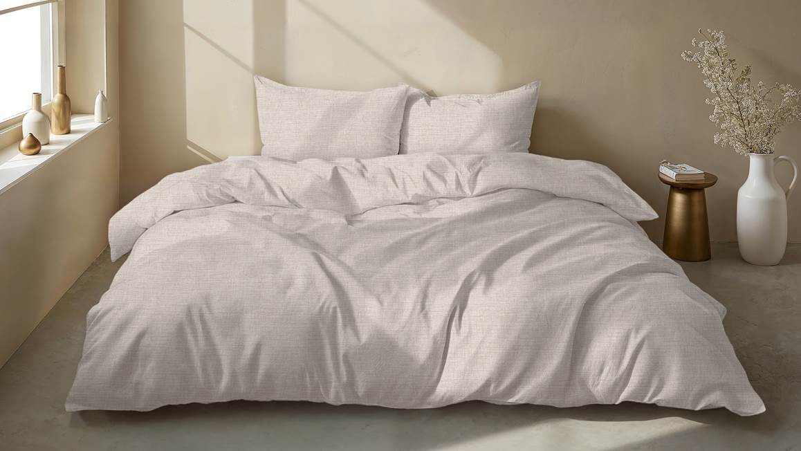 Zohome Striscia di Lino housse de couette