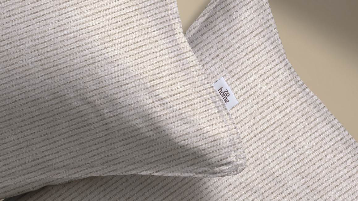 Zohome Striscia di Lino housse de couette