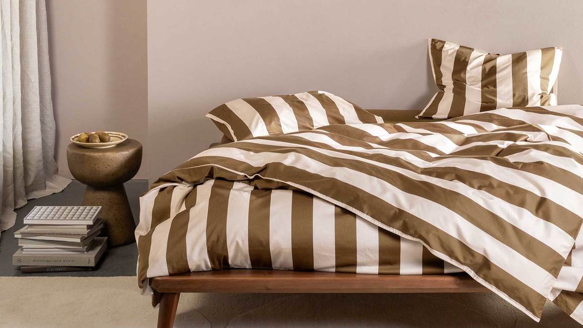 Essenza Minte Stripe housse de couette