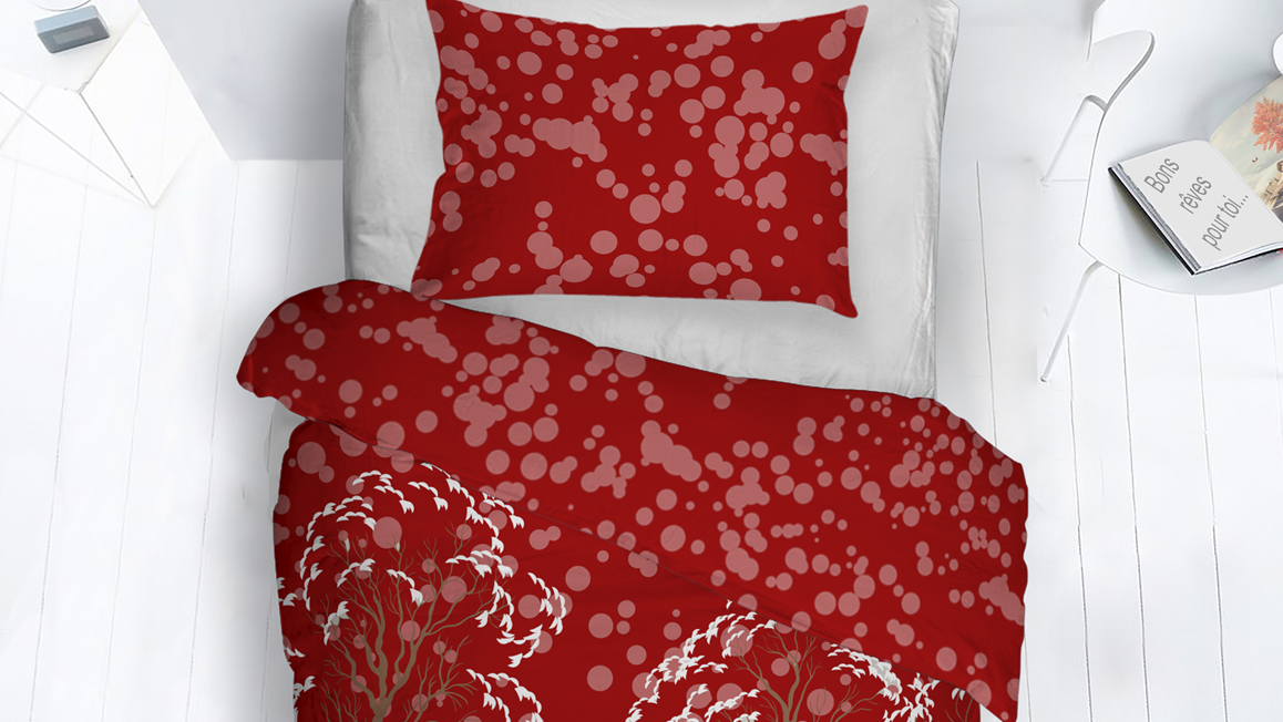 Snoozing Pinkie housse de couette en flanelle