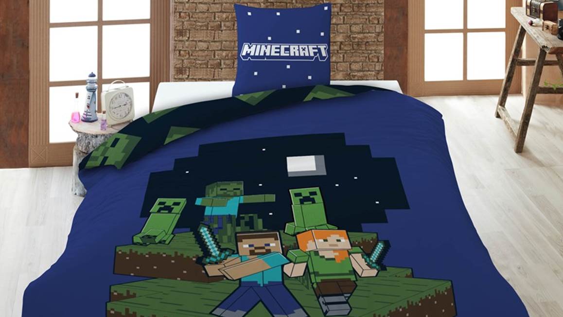 Minecraft housse de couette