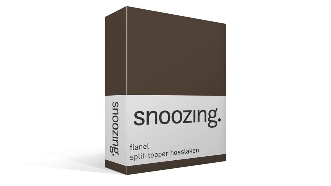 Snoozing drap-housse surmatelas fendu en flanelle