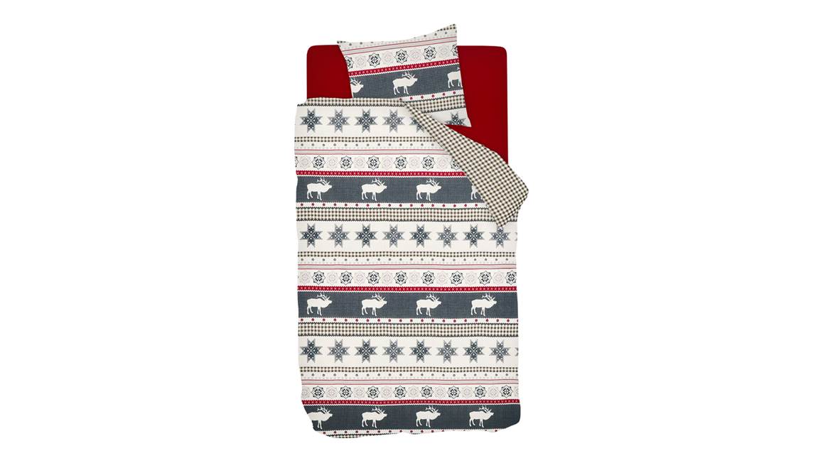Snoozing Jacquard housse de couette en flanelle
