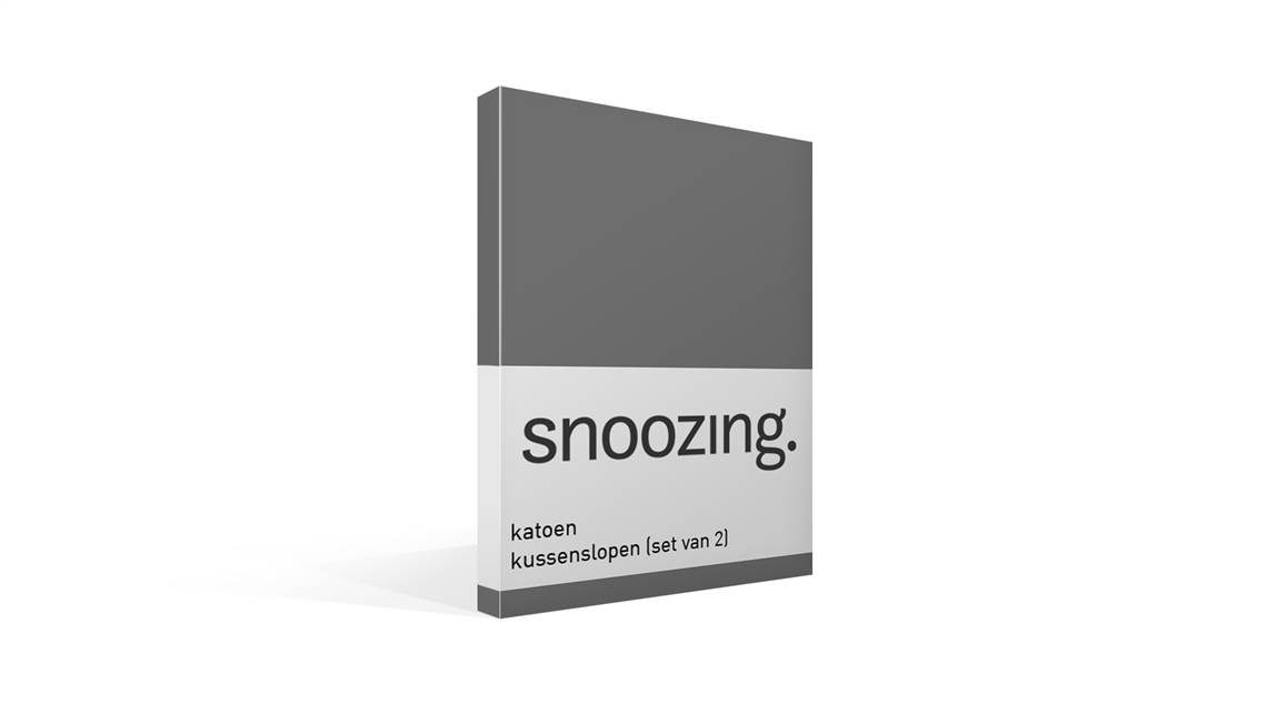 Snoozing taies d'oreiller coton 57 fils (lot de 2)