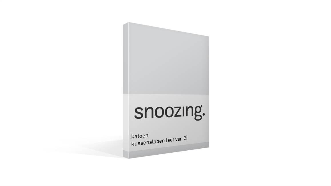 Snoozing taies d'oreiller coton 57 fils (lot de 2)