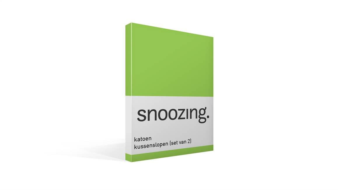 Snoozing taies d'oreiller coton 57 fils (lot de 2)
