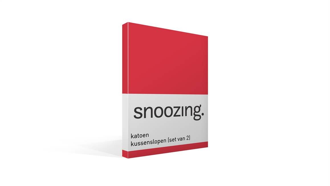 Snoozing taies d'oreiller coton 57 fils (lot de 2)