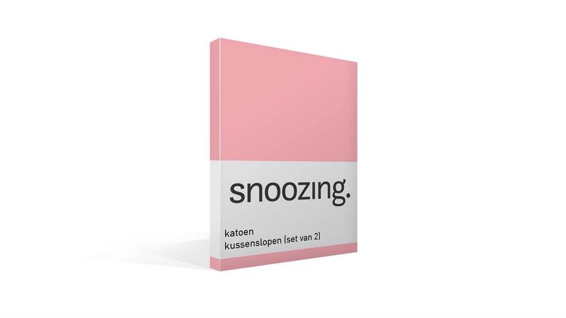 Snoozing taies d'oreiller coton 57 fils (lot de 2)