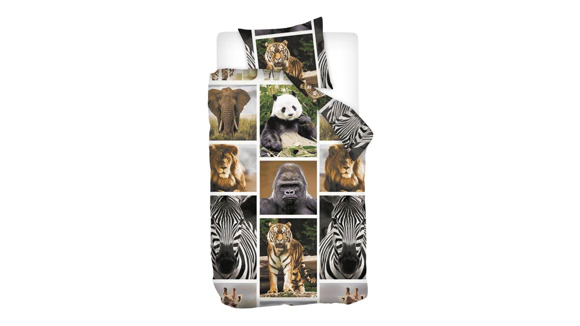 Snoozing Animaux Sauvages housse de couette